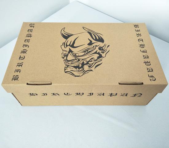 牛皮纸瓦楞翻盖单色印刷鞋子折叠包装盒定做与包装印刷全指南